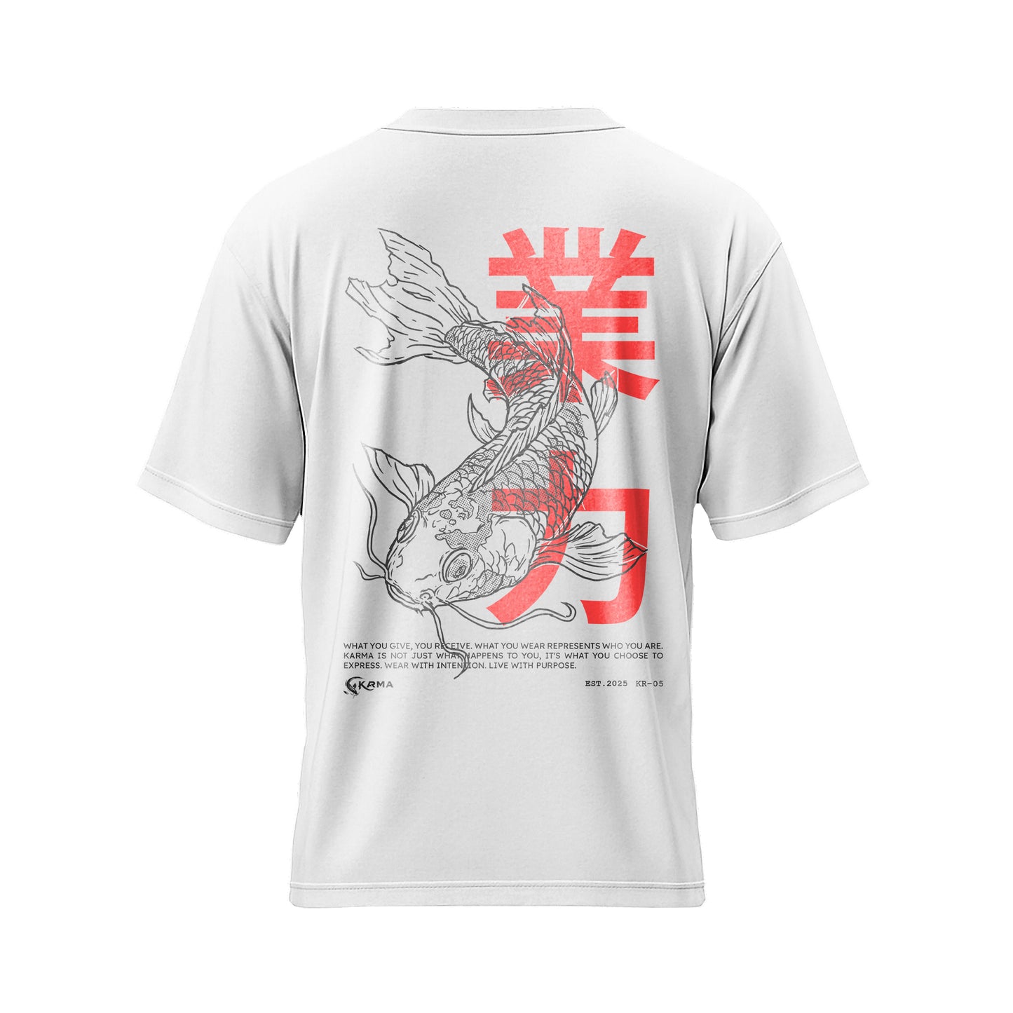 Koi Sketch Oversized T-Shirt